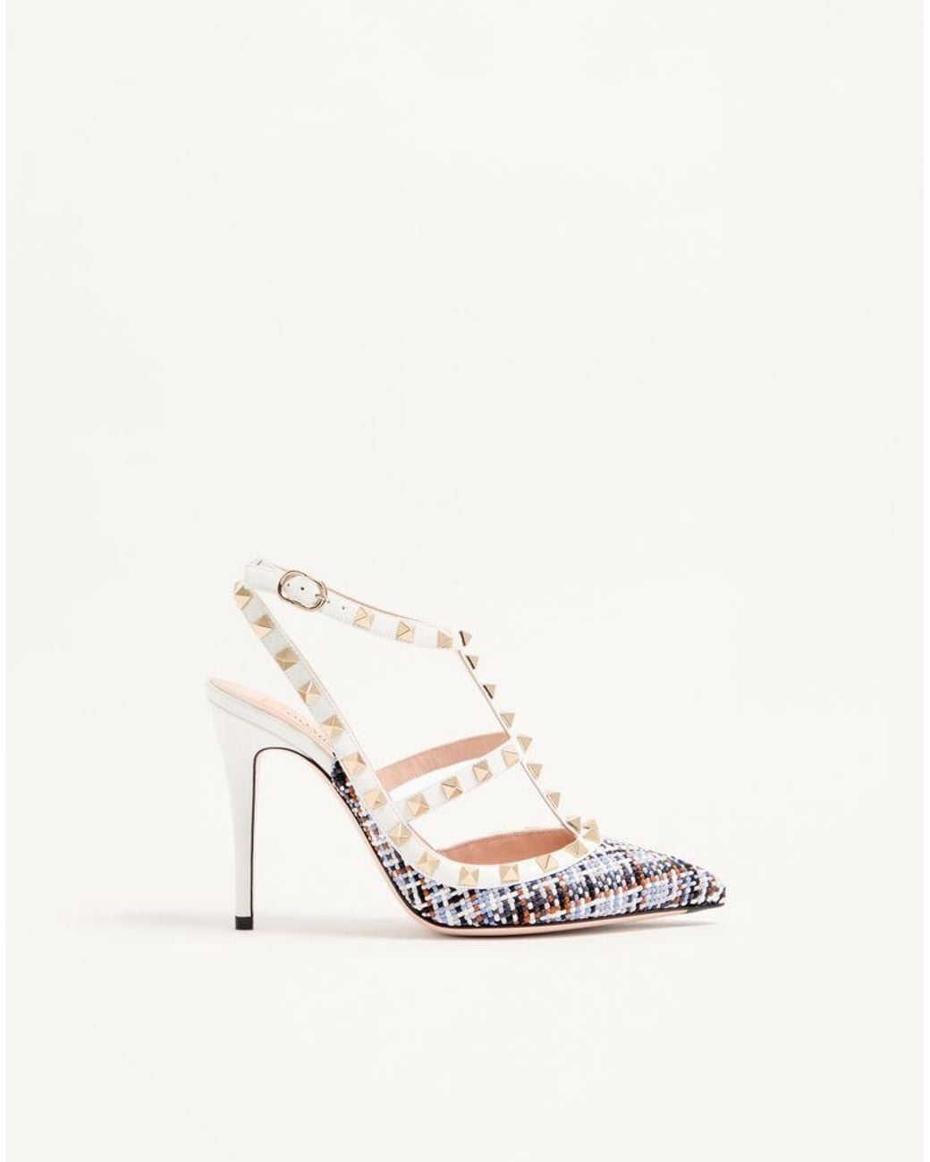 Valentino Garavani Natural Rockstud Pumps