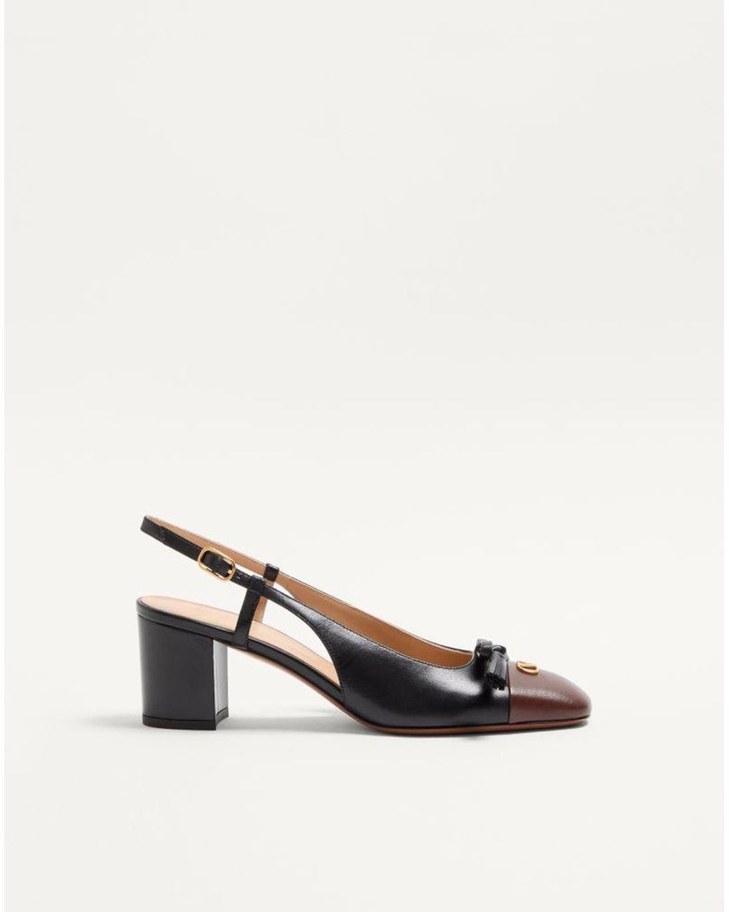 Valentino Garavani Natural Valet Du Roi Kid Slingback Pump 60Mm 35.5
