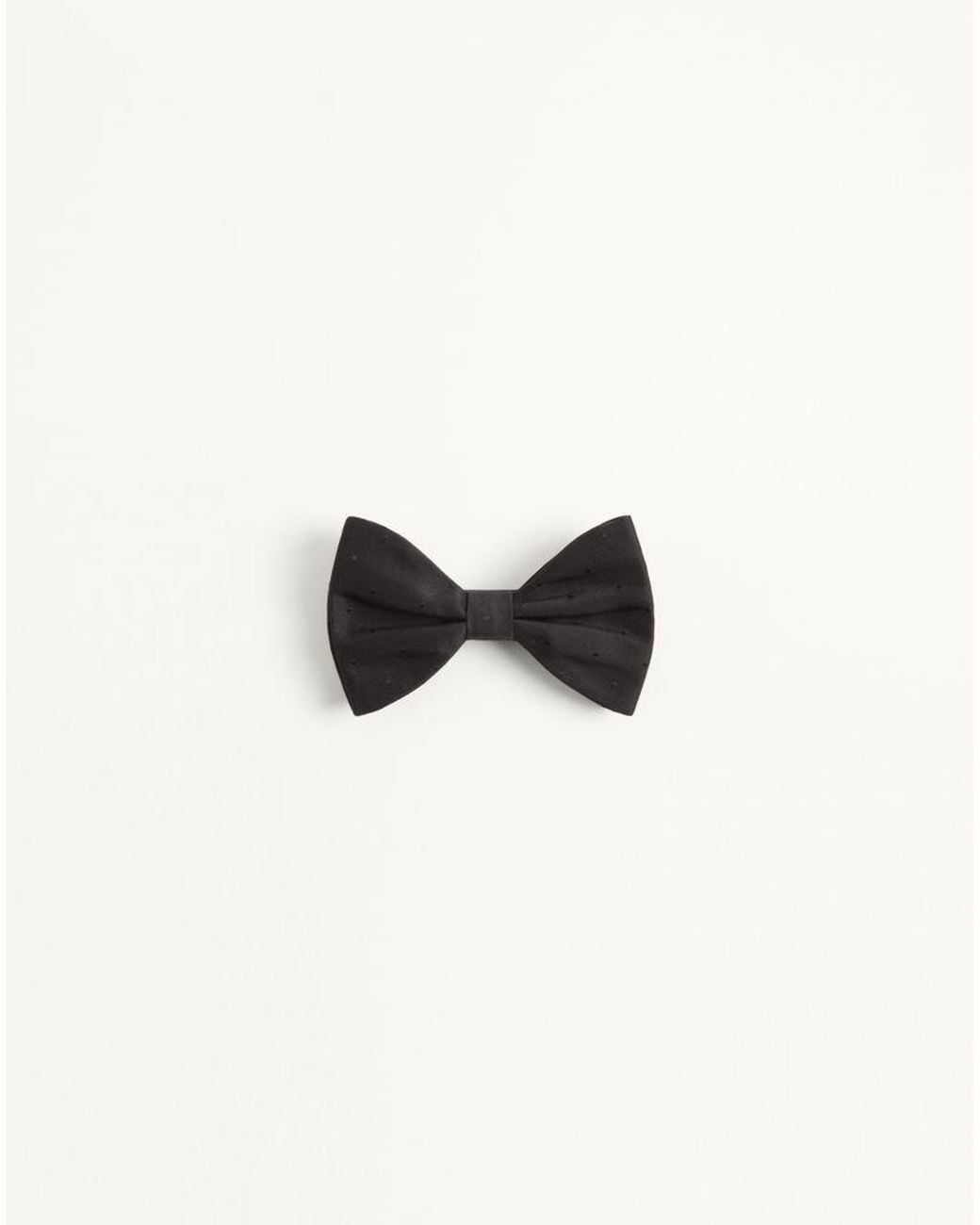 Valentino Garavani Black Cotton Bow Tie for men