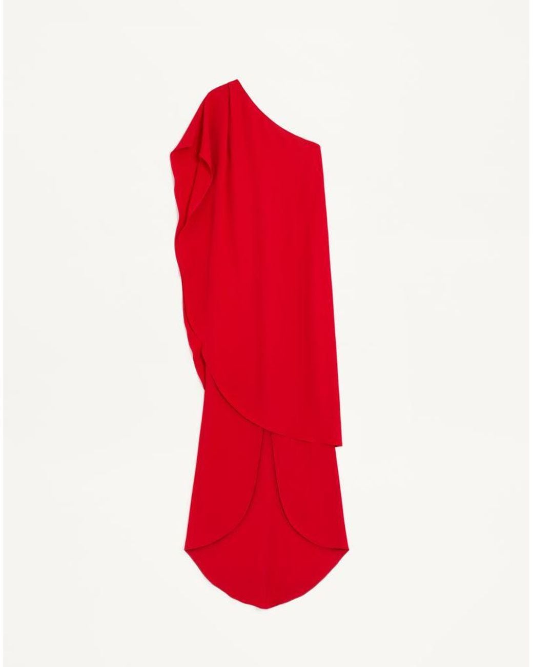 Valentino Red Cady Couture Long Dress 38