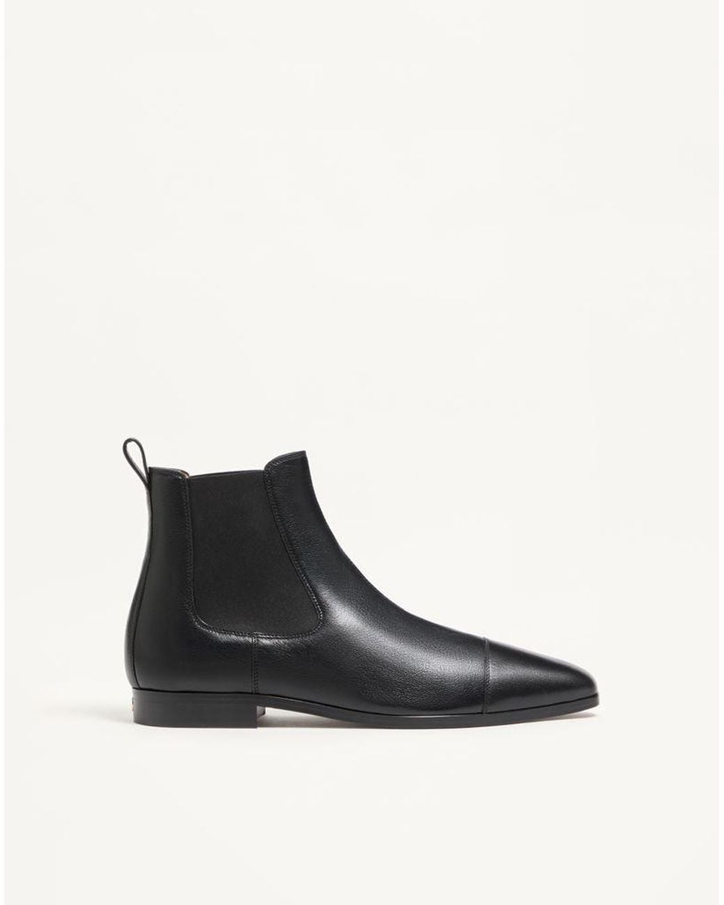 Valentino Garavani Black Mockers Ankle Boot for men