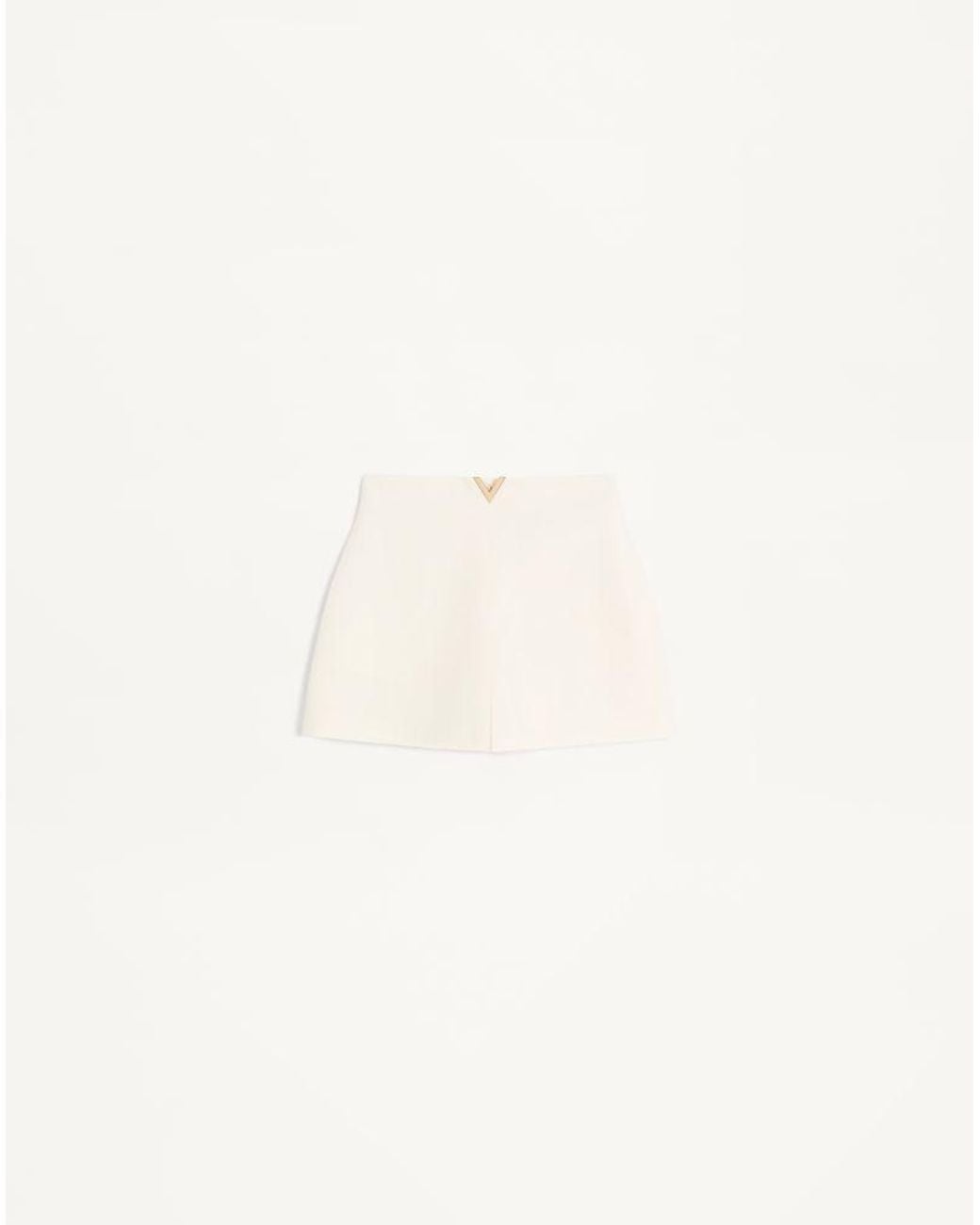 Valentino Natural Crepe Couture Shorts 36