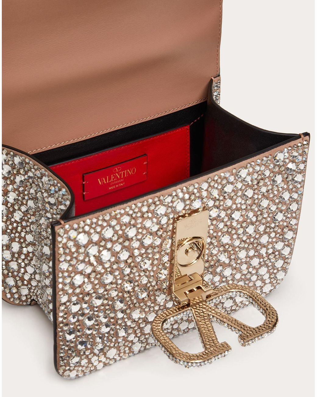 Valentino Garavani Small Locò crystal-embellished Shoulder Bag