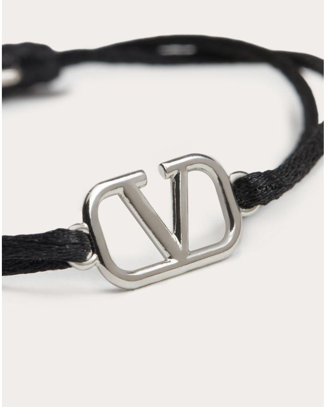 Valentino Garavani Armband Vlogo Signature Aus Baumwolle Mann in Natural für Herren
