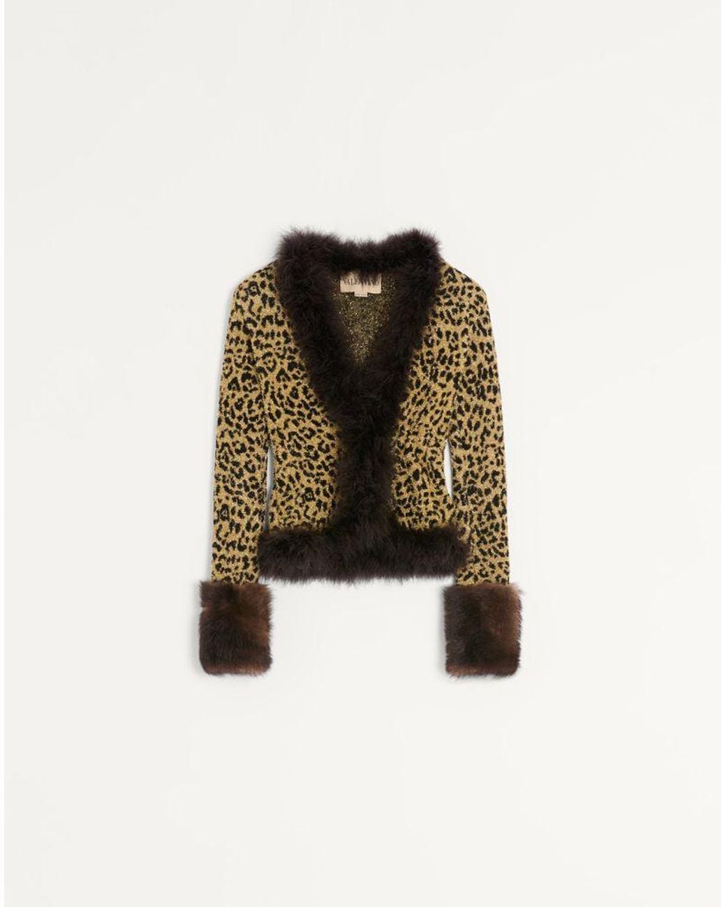 Valentino Multicolor Jacquard Lurex Knit Jacket