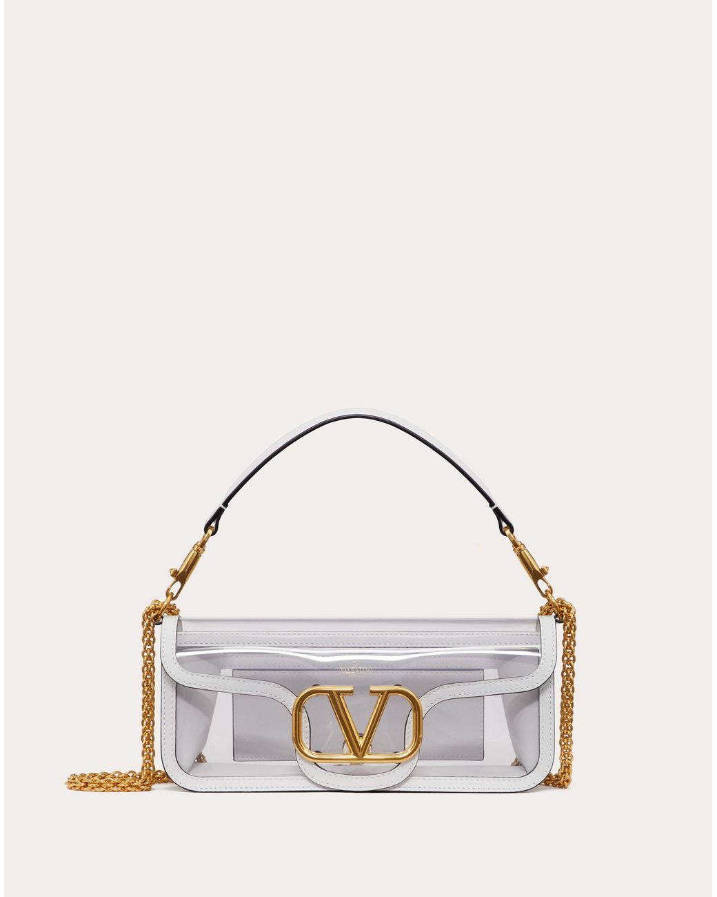Valentino Garavani Vlogo Leather Shoulder Bag - Yellow - ShopStyle