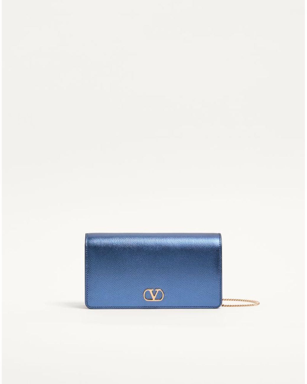 Valentino Garavani Blue Vlogo Signature Mini Shoulder Bag