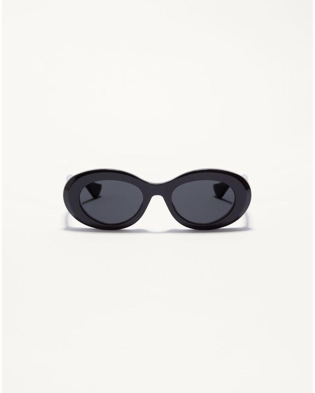 Valentino Blue Oval Acetate Eyewear