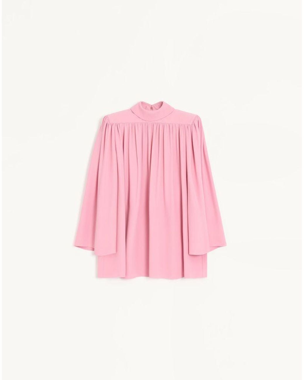 Valentino Pink Cady Couture Pleated Top 38