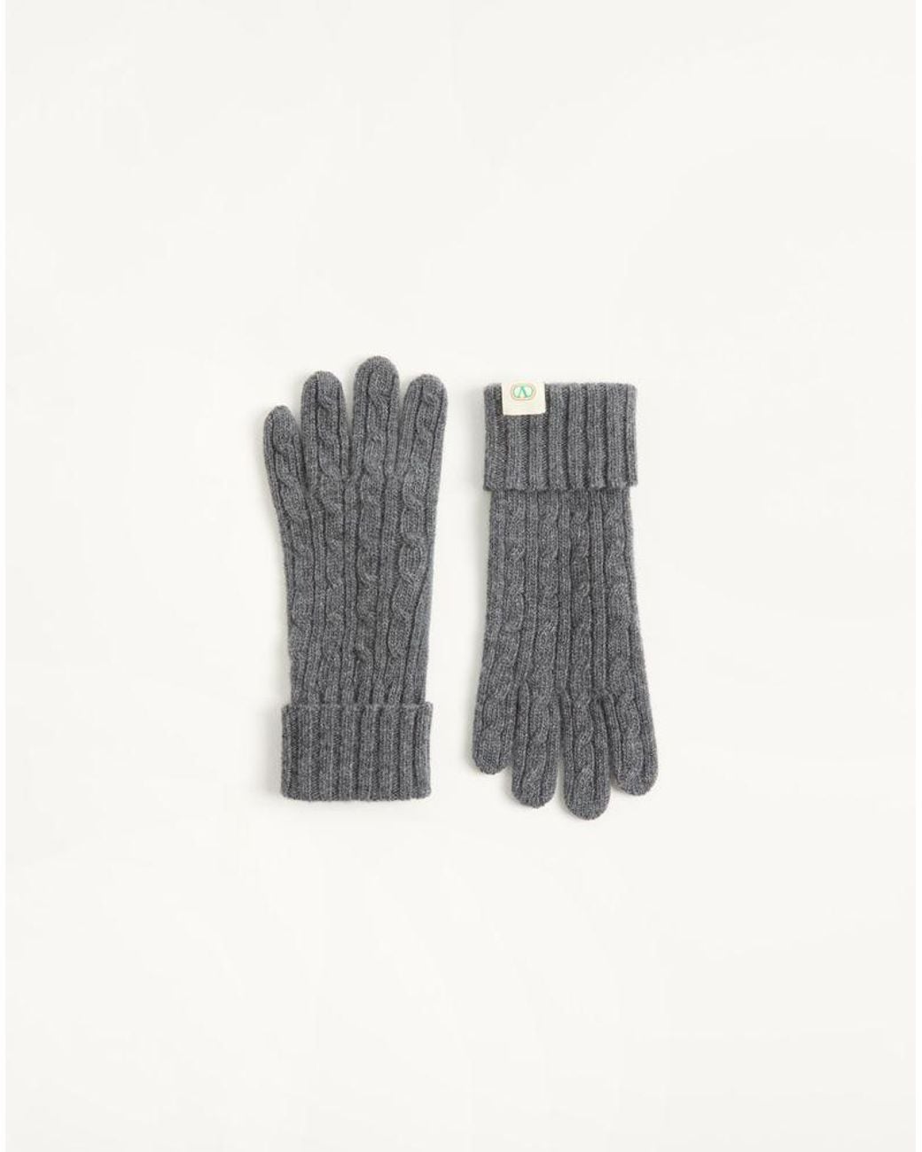 Valentino Garavani Gray Wool Gloves for men