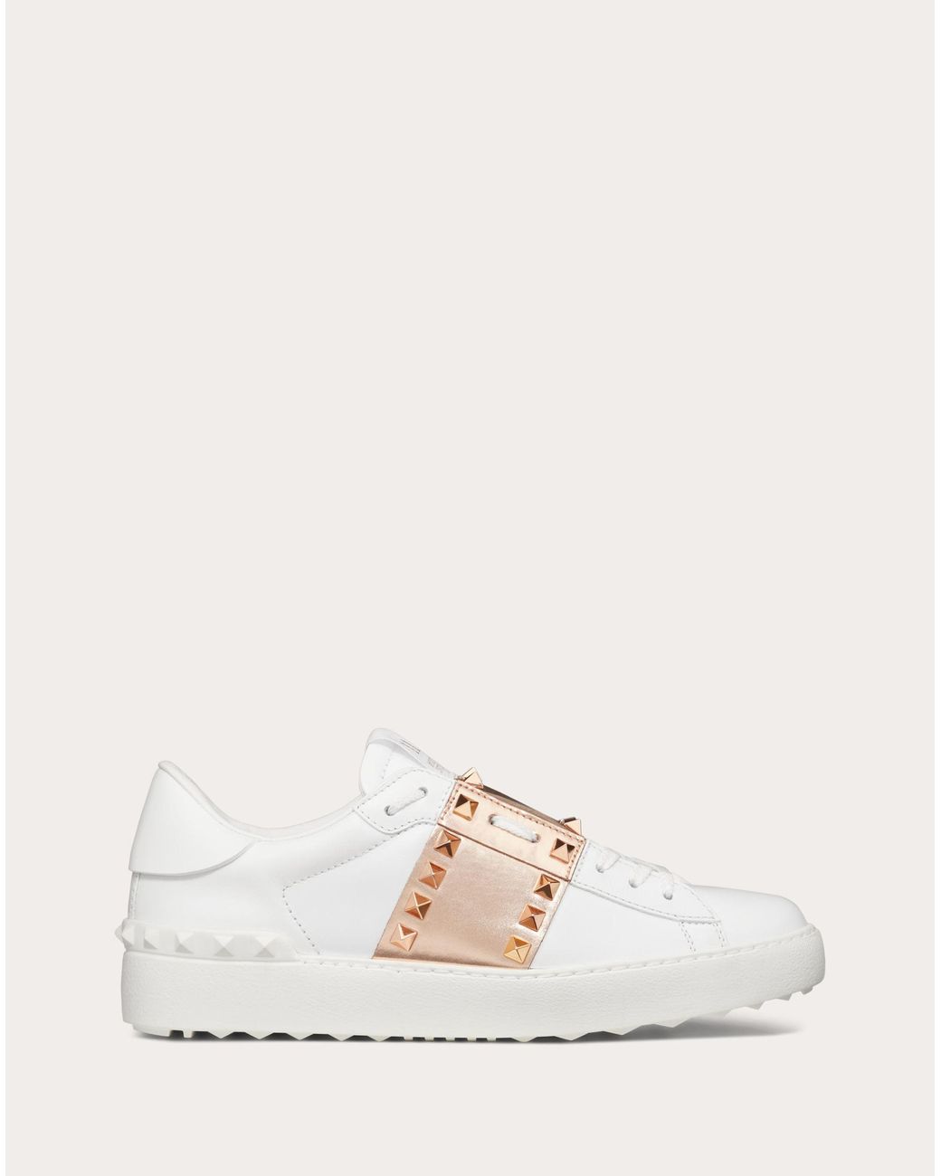 calfskin rockstud sneaker