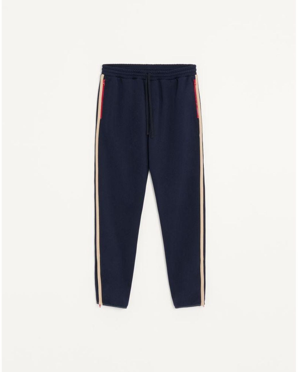 Valentino Blue Acetate Jogging Trousers With Vlogo Signature Embroidery for men