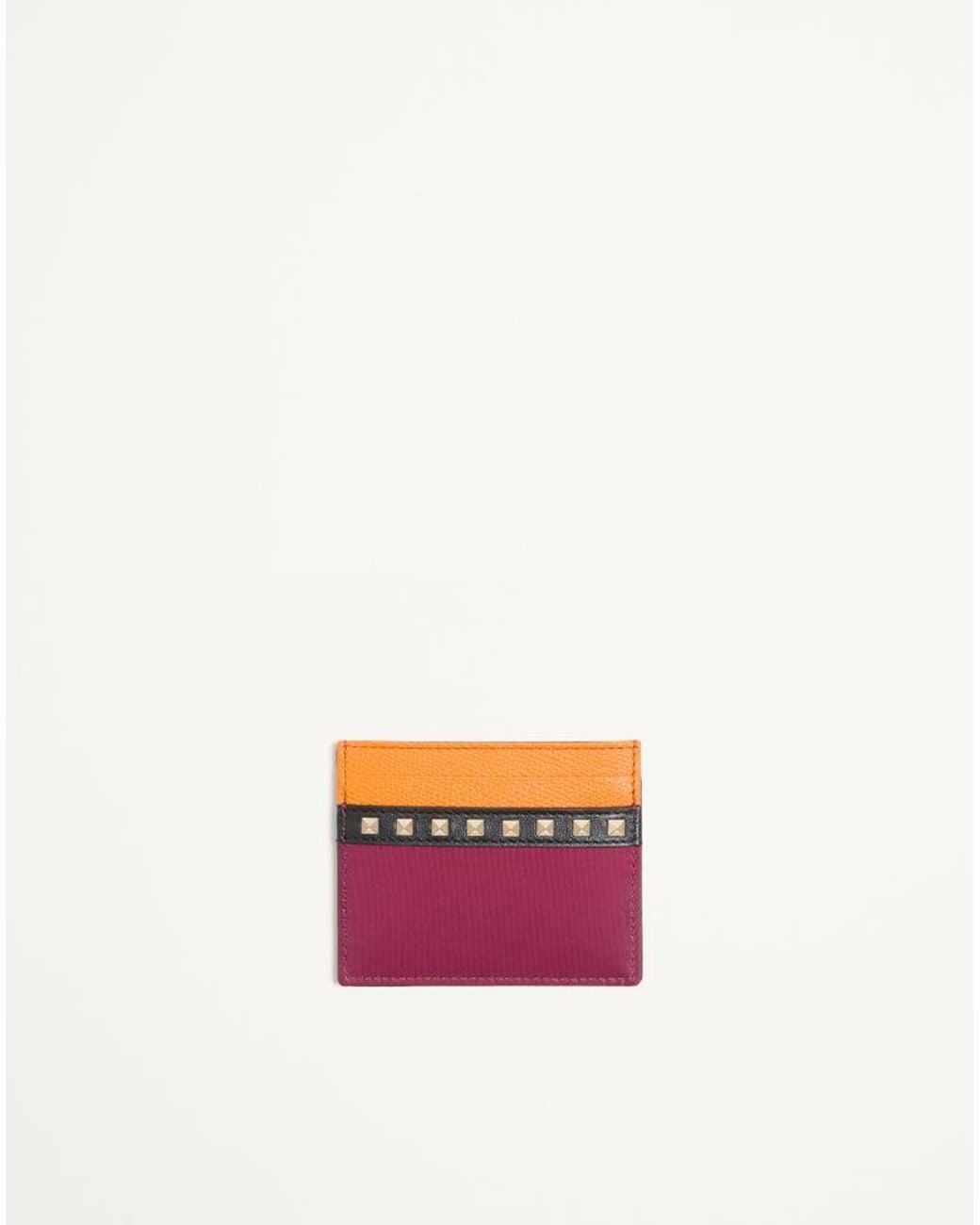 Valentino Garavani White Stud Up Cardholder for men