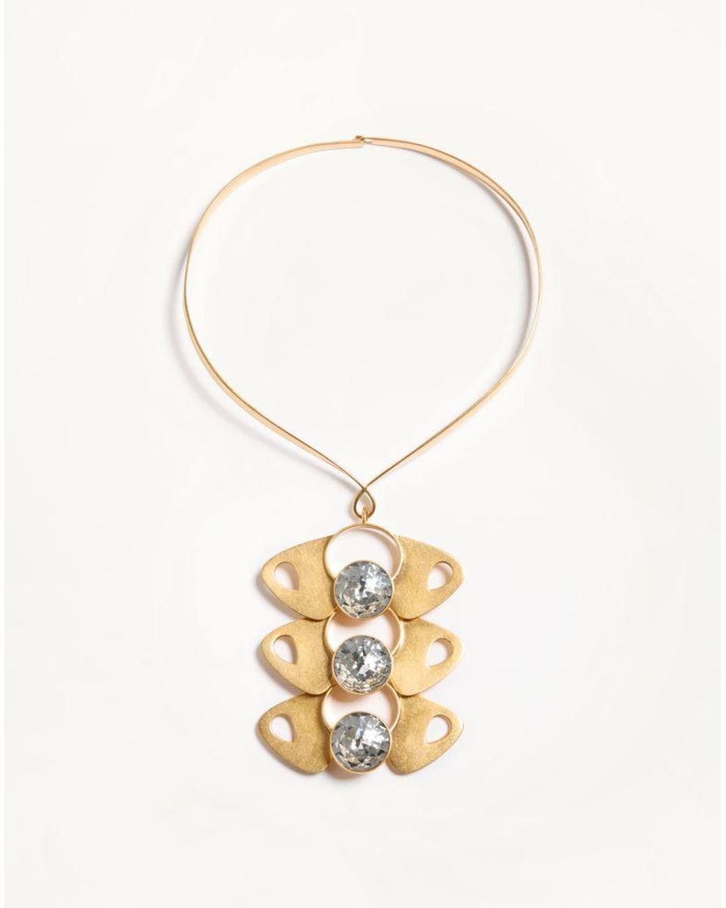 Valentino Garavani Metallic Pages Necklace