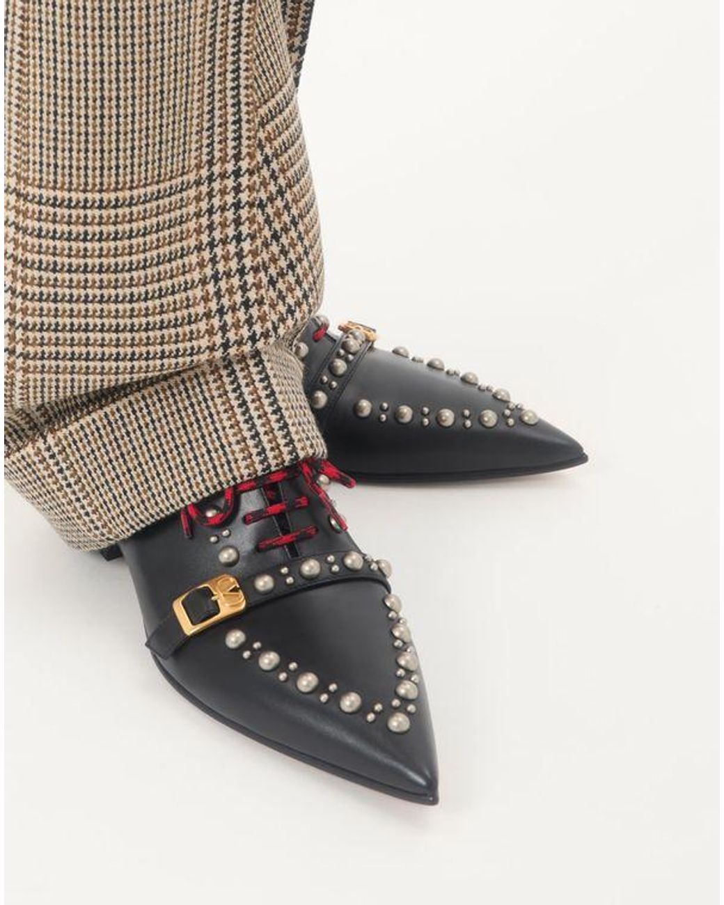 メンズ Valentino Garavani モッカーズ カーフスキン ダービー White