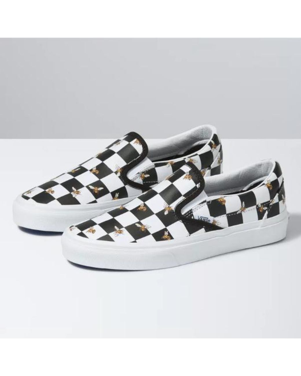 fuzzy checkered vans