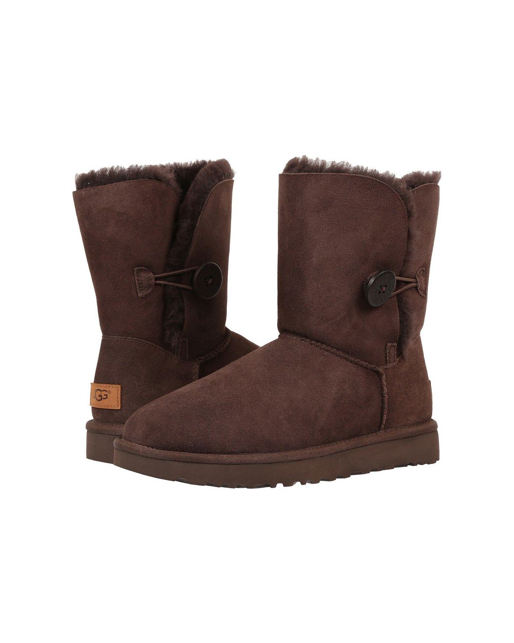 UGG Synthetic Bailey Button Ii Chocolate Boot in Brown - Save 25% | Lyst