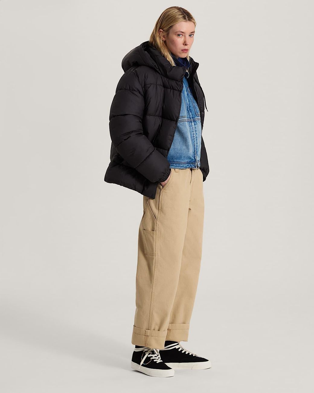 Vans Black Hillgate Regular Length Puffer
