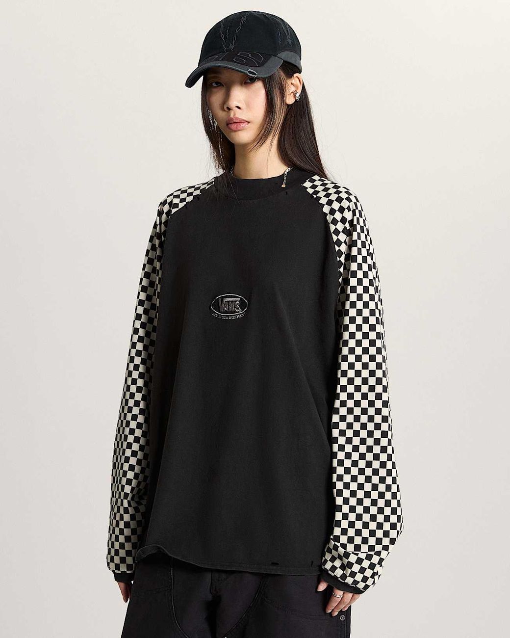 Vans Black A.O.D. By Slam Jam Racing Long Sleeve T-Shirt for men