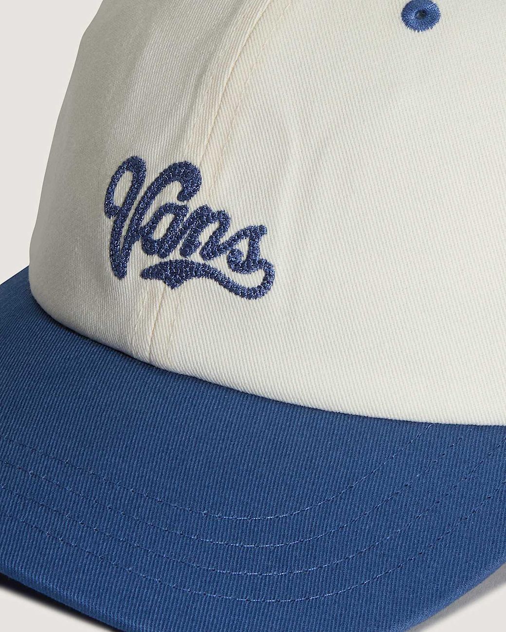Vans Blue Lefty Script Curved Bill Jockey True for men