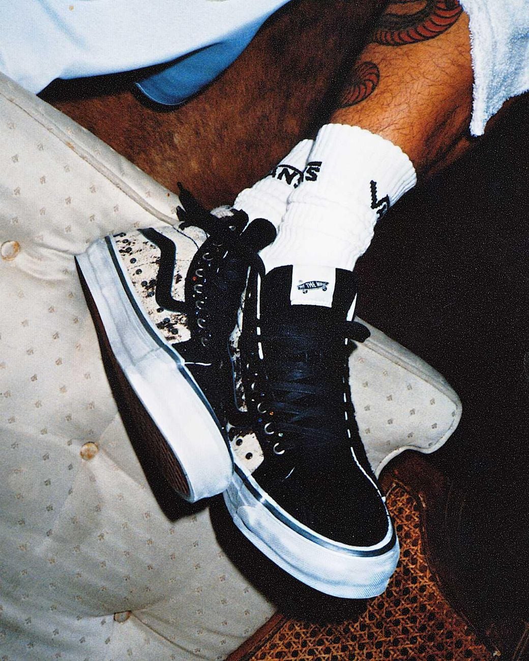 Vans Black Premium Sk8-Hi Shoes for men