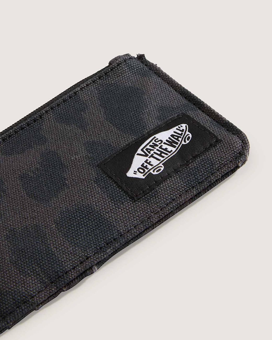 Vans Black Off The Wall Zip Wallet for men