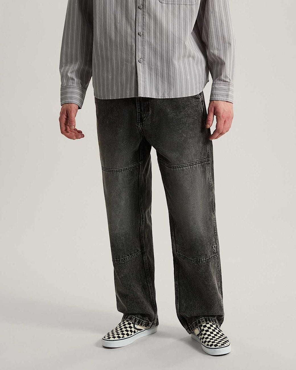 Vans Gray X Rowan Double Knee Denim Trousers for men