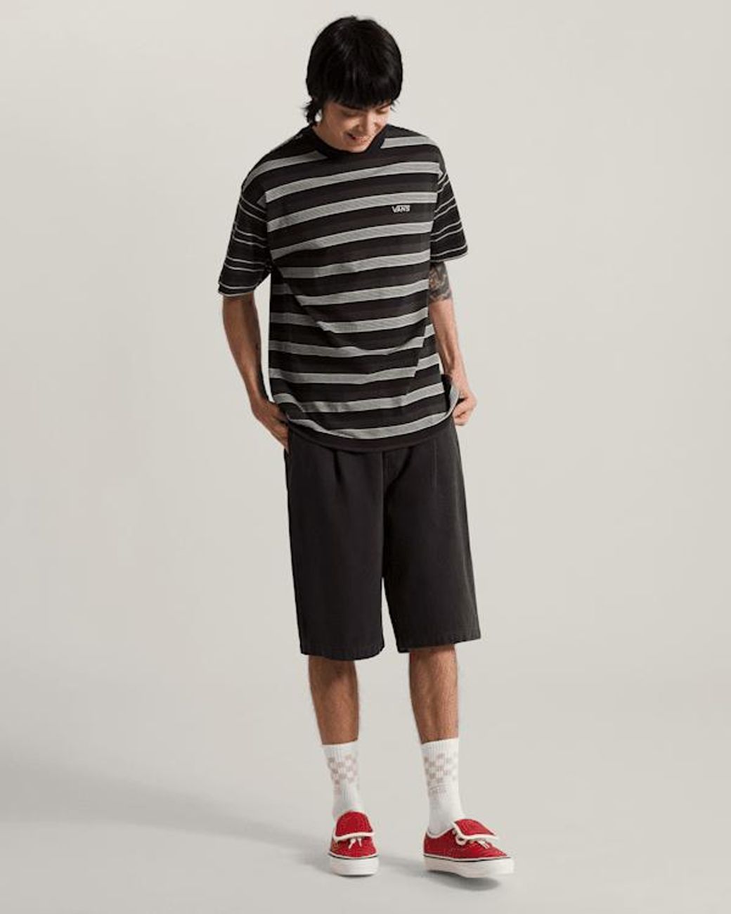 Vans Blue Authentic Chino Baggy Short for men