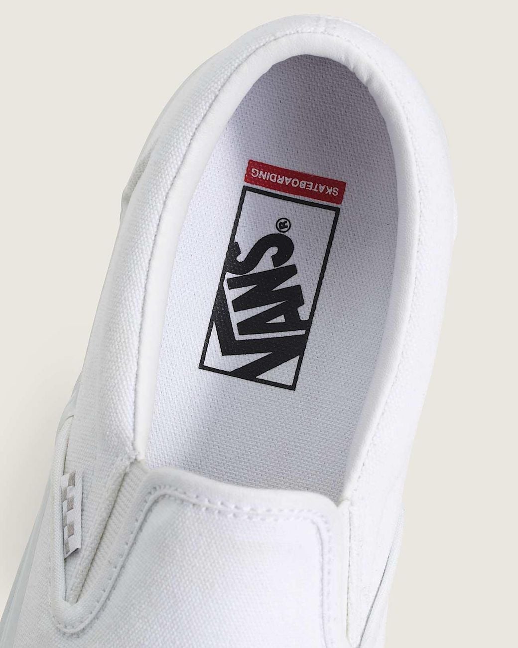 Vans White Skate Slip-On Shoes for men