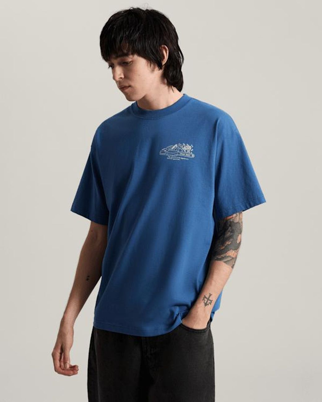 Vans Blue Dirt Trip T-Shirt for men