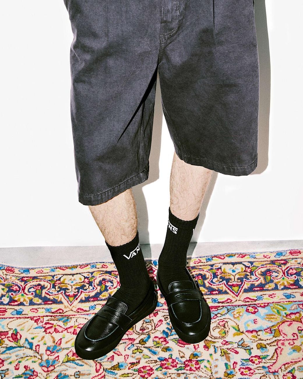 Vans Black Skate Loafer Shoes for men