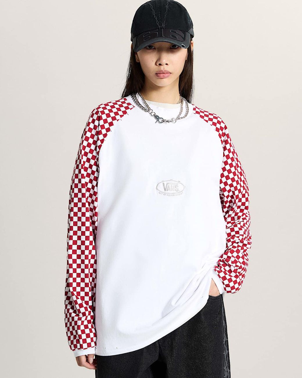 Vans Pink A.O.D. By Slam Jam Racing Long Sleeve T-Shirt for men