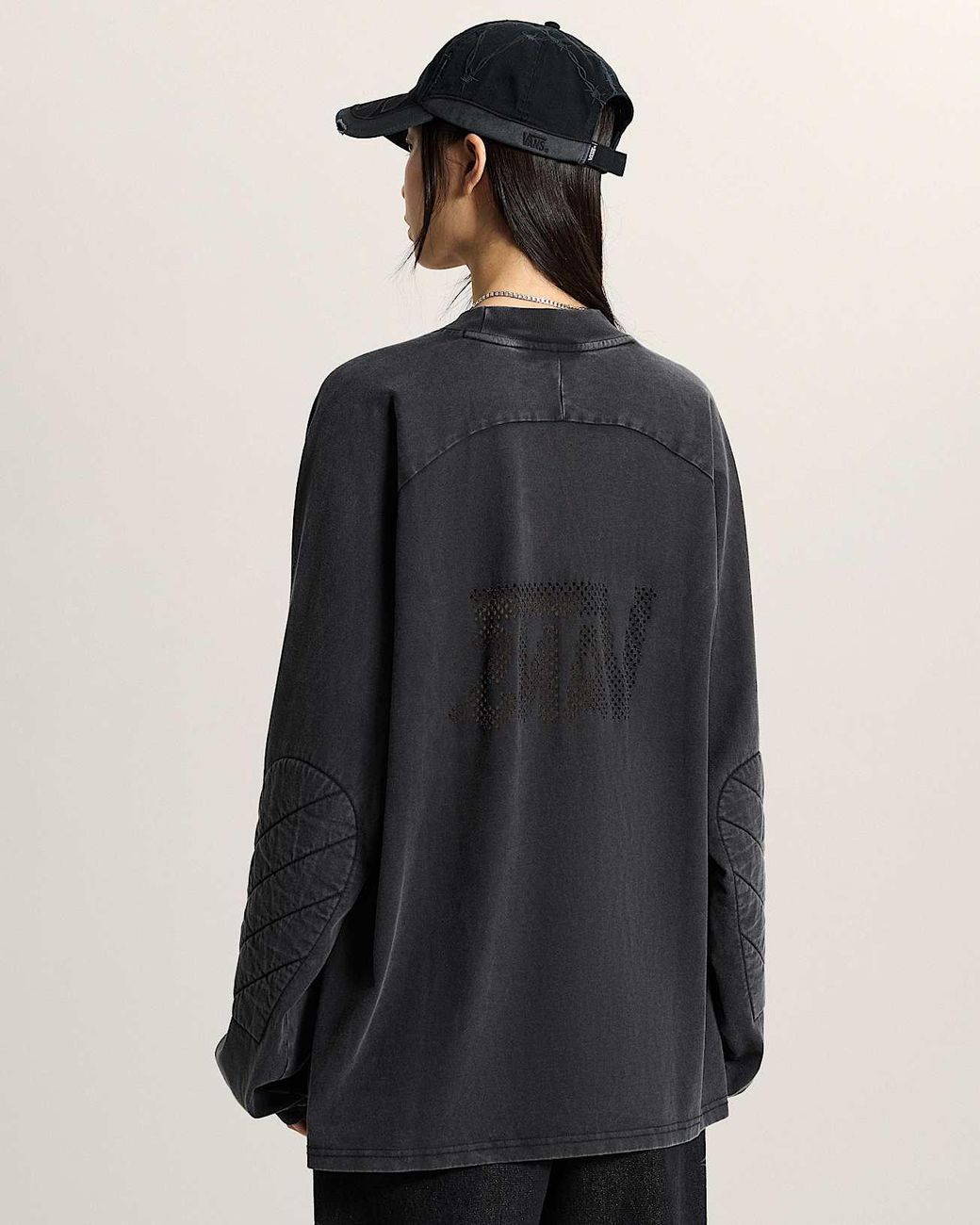 Vans Black A.O.D. By Slam Jam Lasered Long Sleeve T-Shirt for men