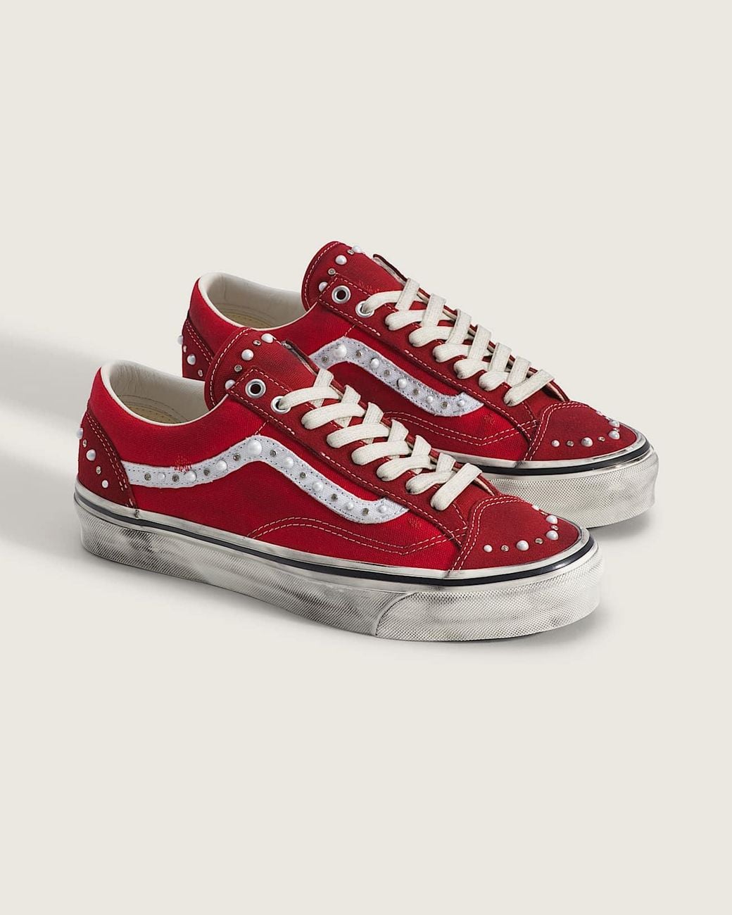 Vans Red Premium Old Skool 36 Shoes for men