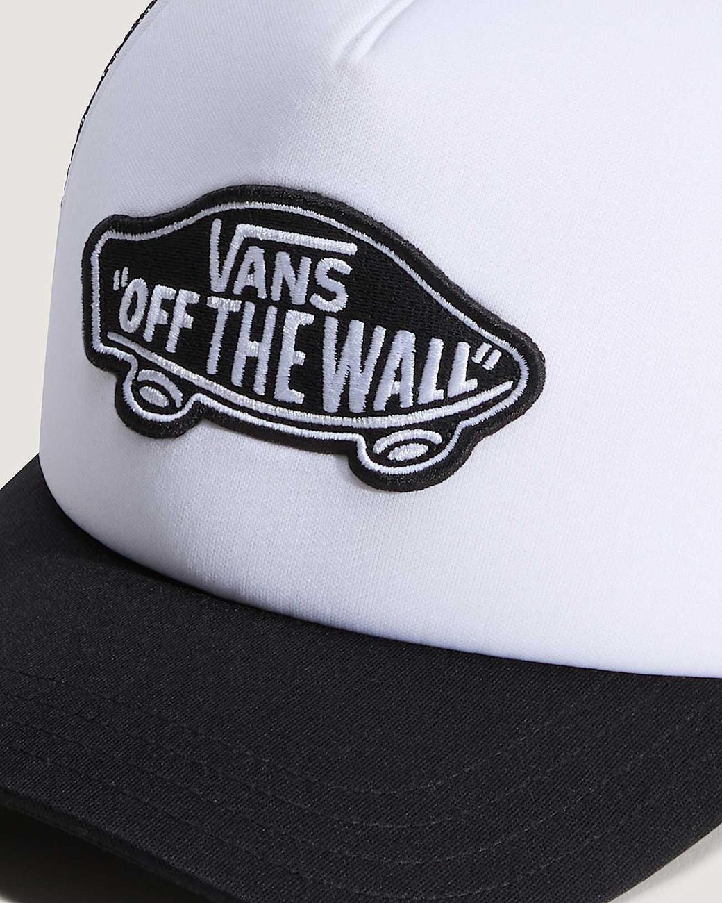 Vans White Classic Patch Curved Bill Trucker Hat for men