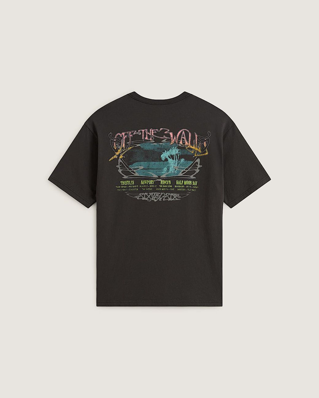 Vans Black Jetty Sets Ss T-Shirt for men
