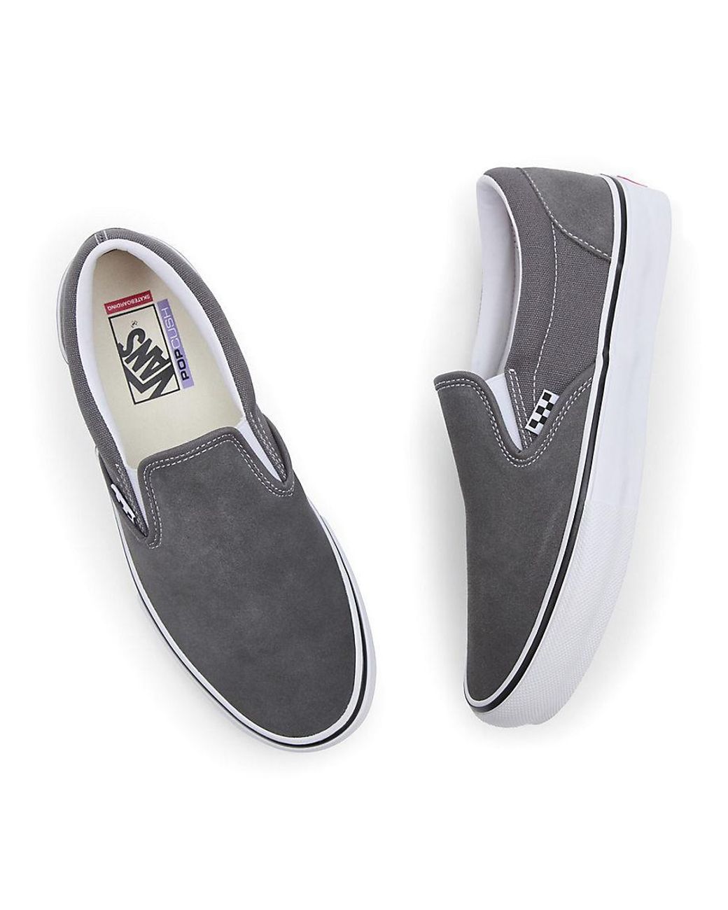 Vans slip on deals chex platform skate shoe