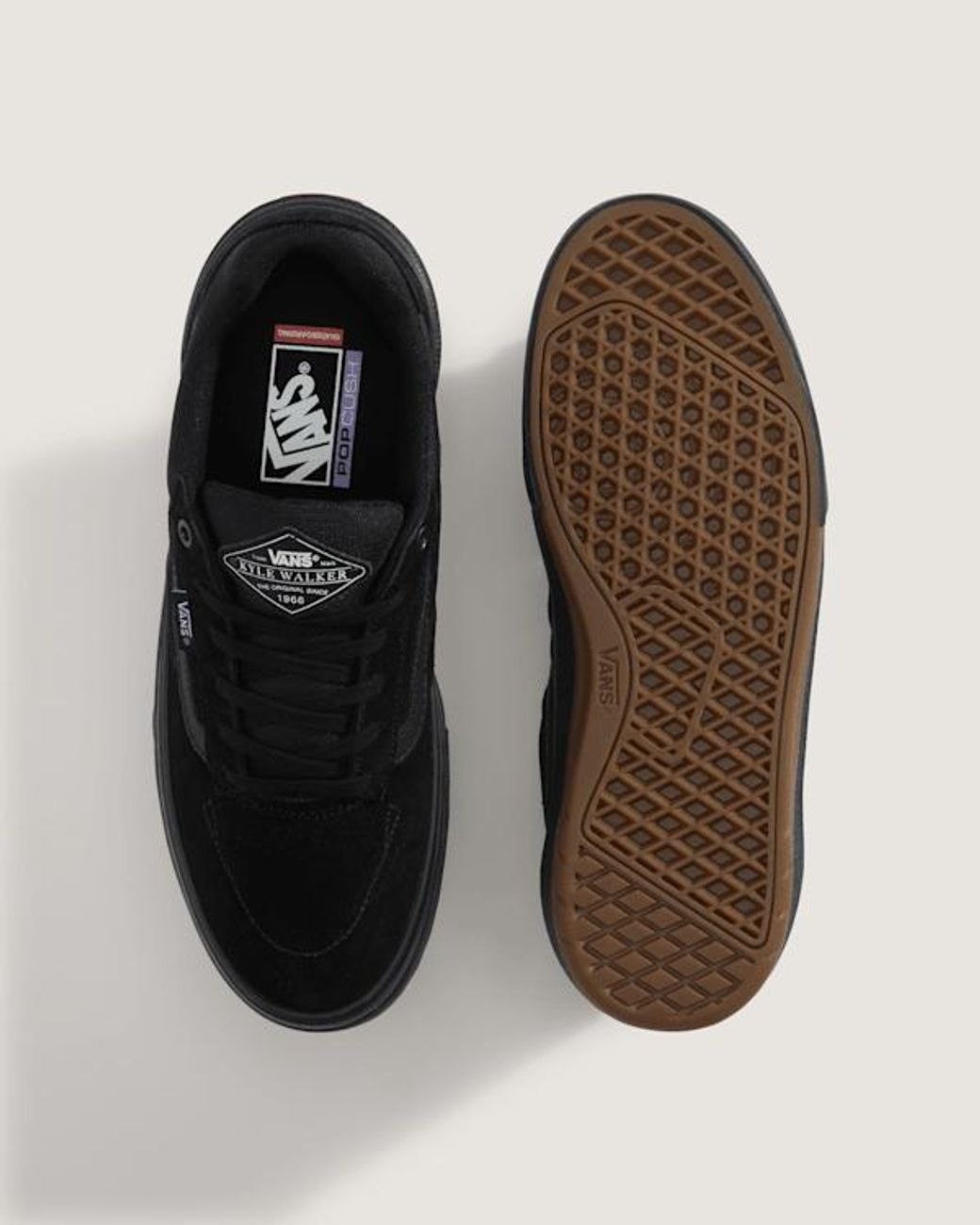 Vans Black Skate Kyle Walker Wafflecup Shoes for men
