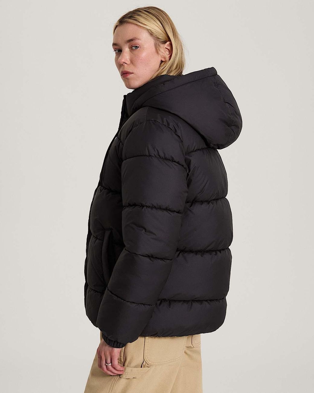 Vans Black Hillgate Regular Length Puffer