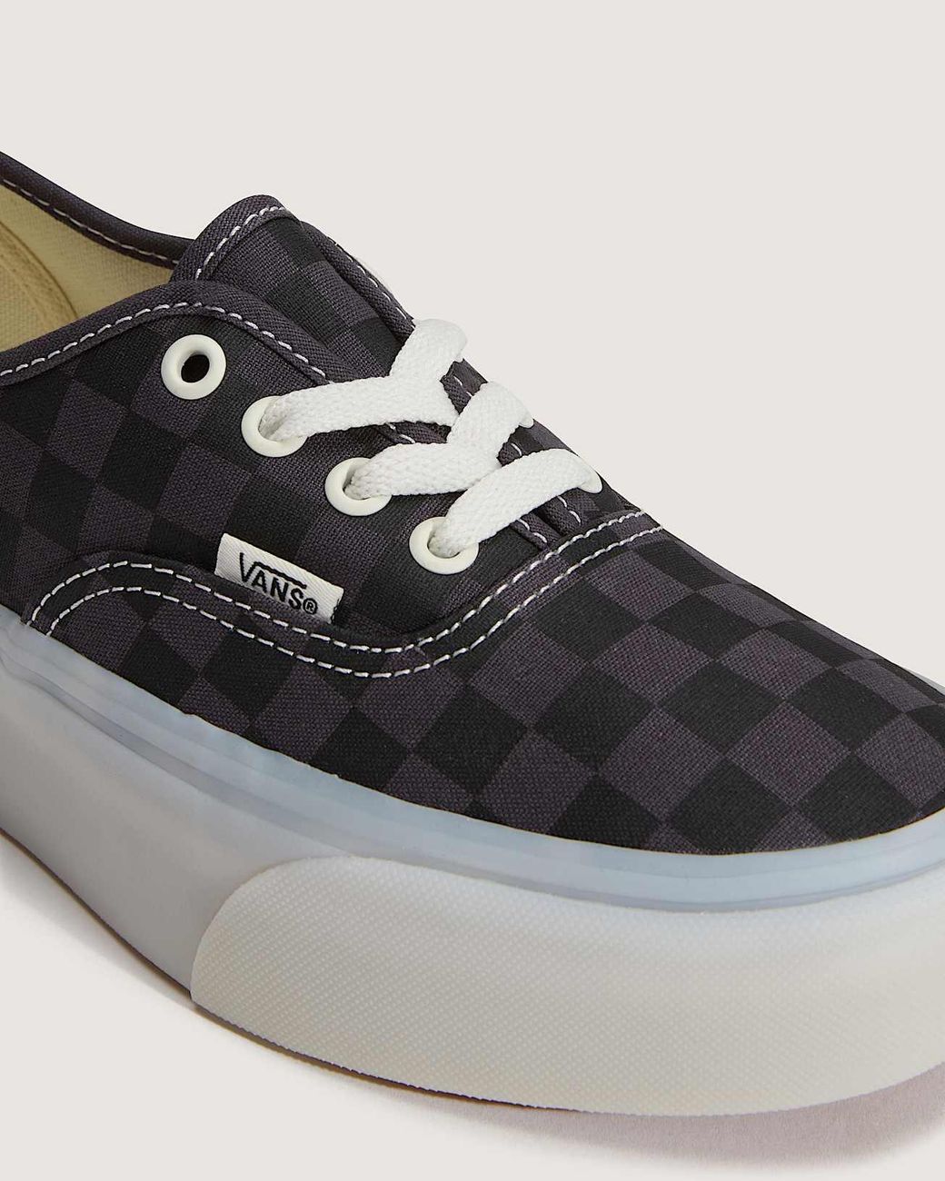 Vans Gray Authentic Platform Shoes for men