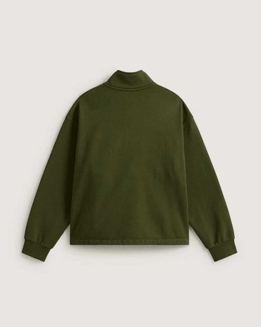 Vans Green Full Zip Mock Neck Fleece Balsam for men