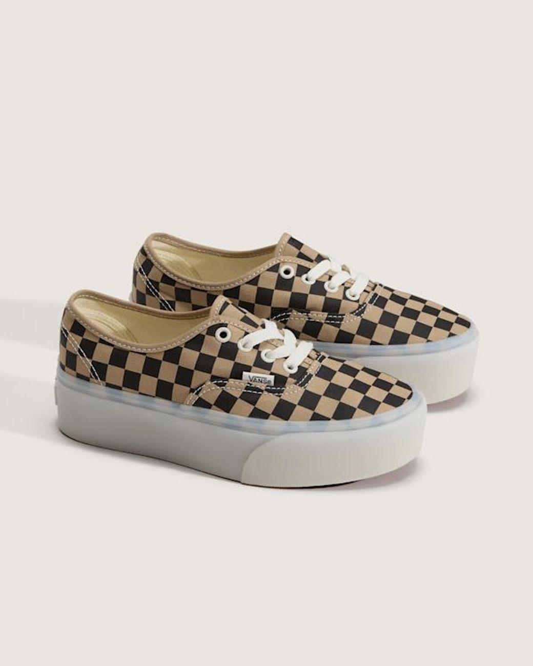 Vans Natural Authentic Platform Shoes for men