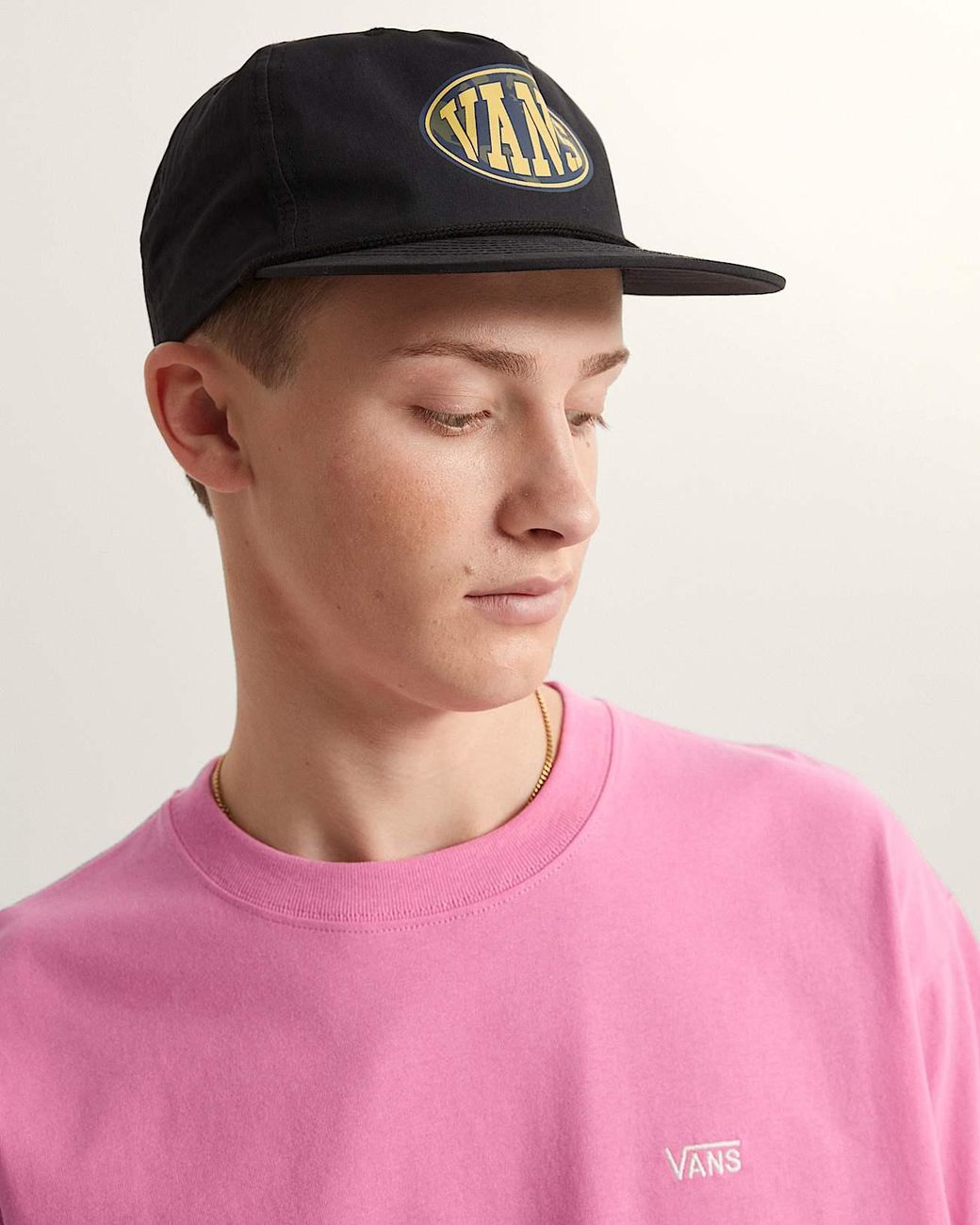 Vans Pink Left Chest Ii Loose T-Shirt for men