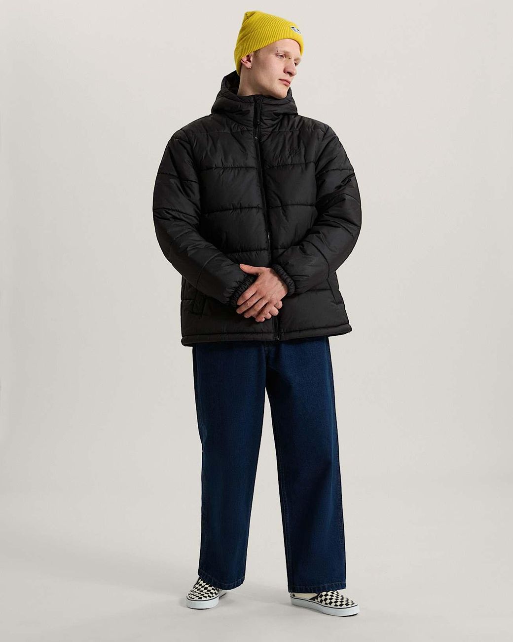 Vans Black Hillgate Puffer Jacket for men