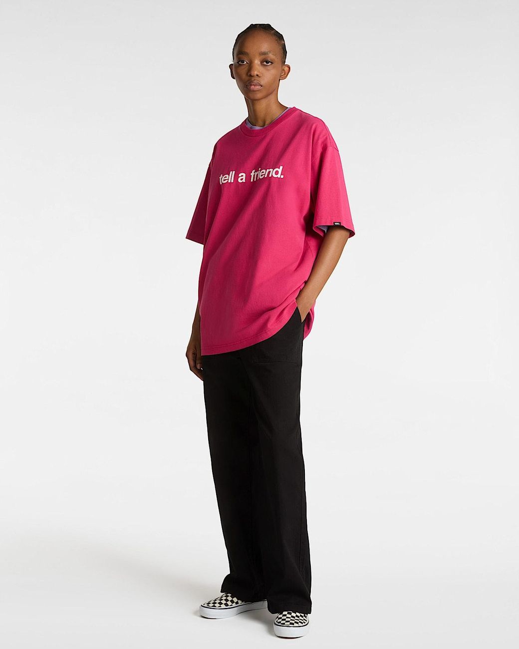 Vans Pink Tell A Friend T-Shirt