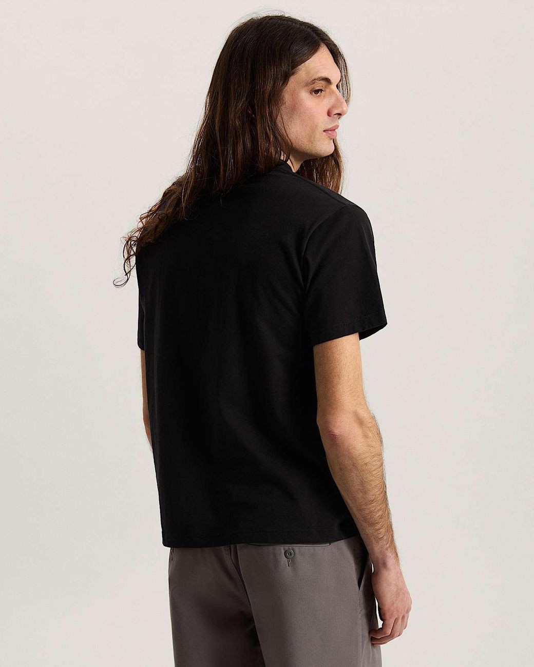 Vans Black Stretch Logo T-Shirt for men