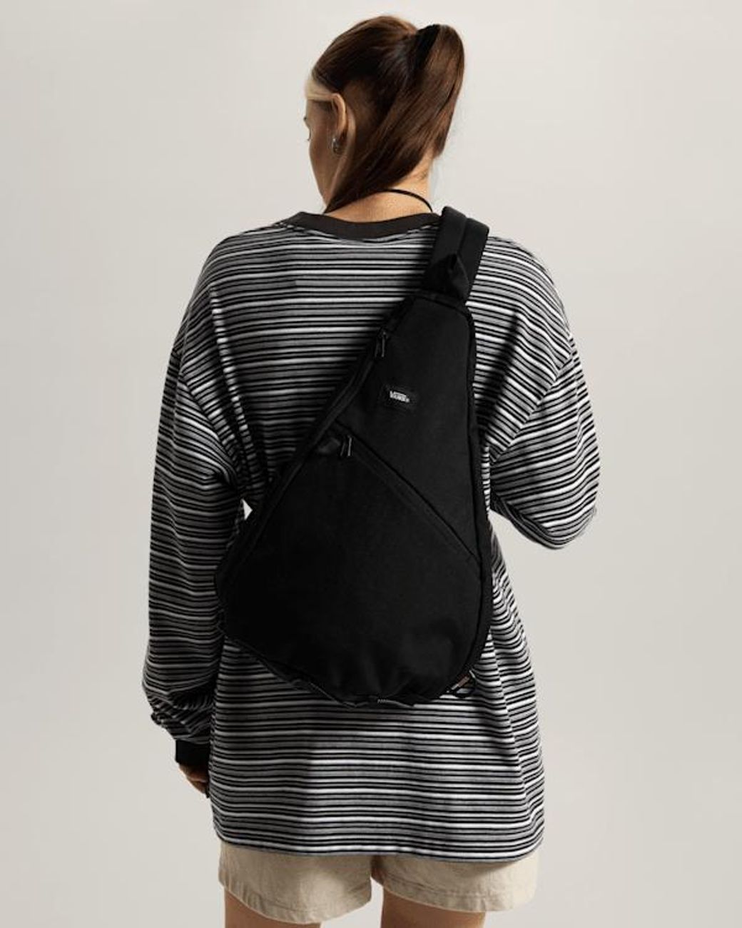 Vans Black Reach Sling Crossbody Bag for men