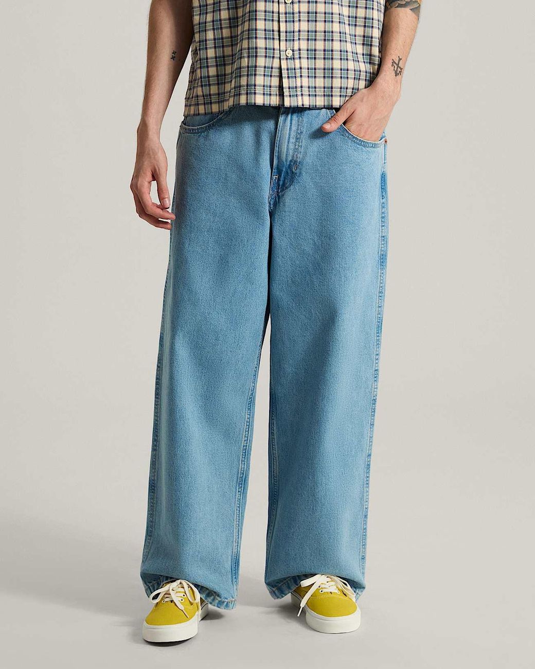 Vans Blue Drill Chore Baggy Carpenter Pant Light Stonewash for men