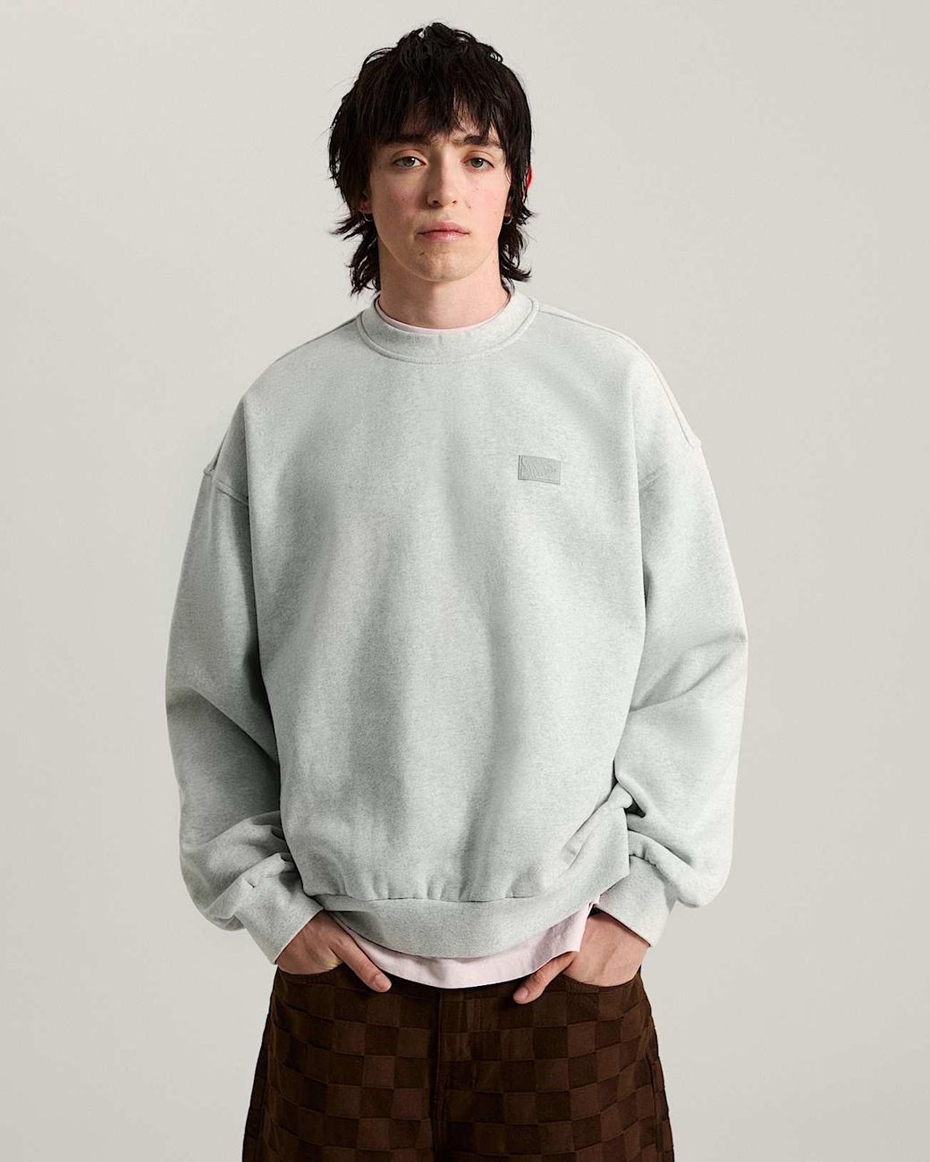 Vans Gray Premium Crewneck Sweatshirts for men