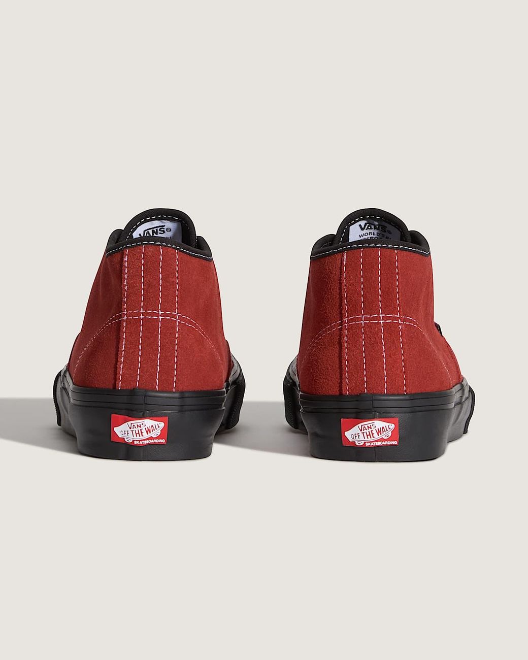 Vans Red Skate Authentic Mid Shoes for men